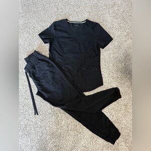 XS Women’s Black ScrubStar Jogger Scrub Set Both Size Extra Small